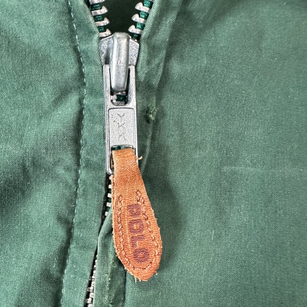 VTG Polo Sport Ralph Lauren Green Cotton Harrington Jacket Men's Size L USA - Picture 9 of 11
